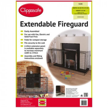 Clippasafe Extendable Fireguard (94cm to 174cm wide)