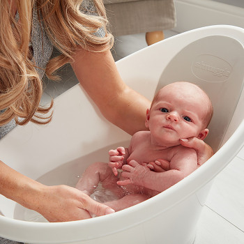 Shnuggle Baby Bath - In White/ Grey
