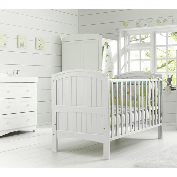 East Coast Henley - 2pc Cot Bed & Dresser - White