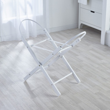 BRbaby Wooden Moses Basket stand - White
