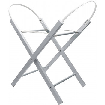 BRbaby Wooden Moses Basket Stand - Grey
