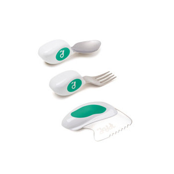 doddl children’s cutlery - knife, fork and spoon set (Aqua)