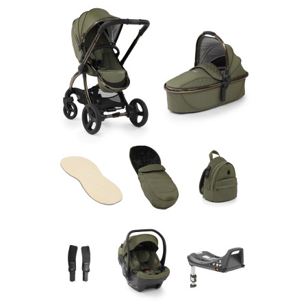 Egg2® Luxury Bundle (Egg® Shell Car Seat) - In Hunter Green