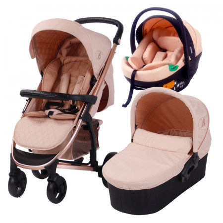 MyBabiie MB200i iSize Travel System - In Billie Faiers Rose Blush