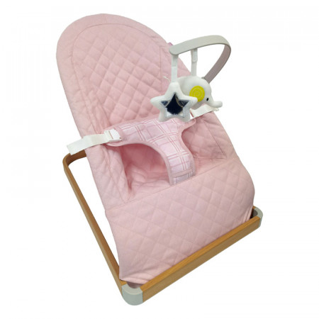 MyBabiie Bouncer - In Pink Plaid