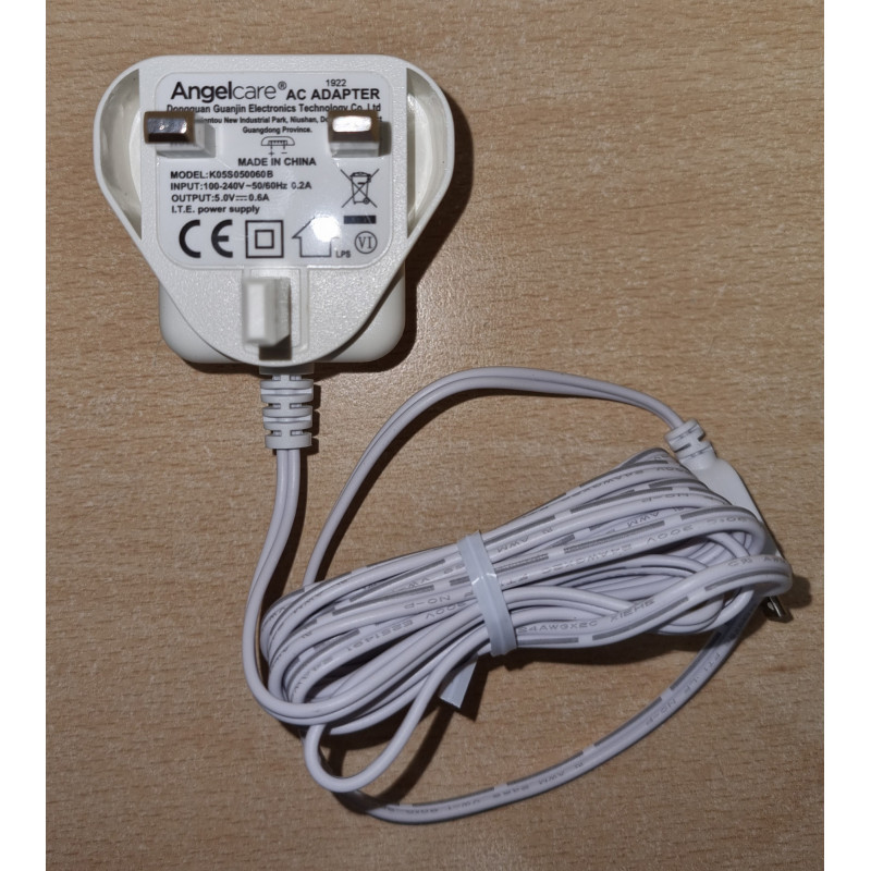 Angelcare AC327 Baby Monitor / Camera AC/DC Power Supply/Plug 5V