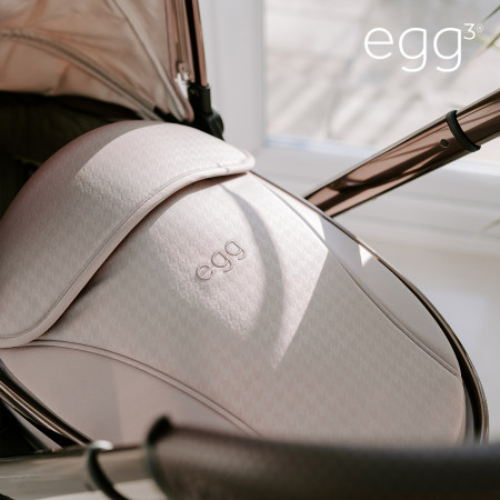 Egg3® Luxury Bundle (Inc. Egg® Shell Car Seat) - In SE Houndstooth Almond