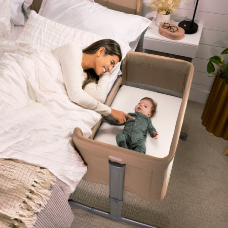 Graco Sweet2Sleep Bedside Crib - In Oatmeal