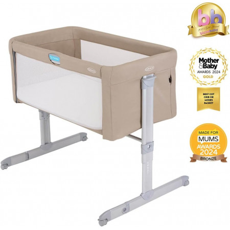 Graco Sweet2Sleep Bedside Crib - In Oatmeal