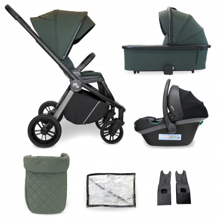 MyBabiie MB450i 3-in-1 Travel System - In Forest Green