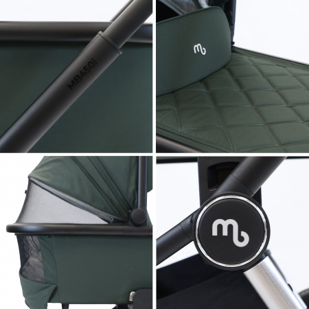 MyBabiie MB450i 3-in-1 Travel System - In Forest Green