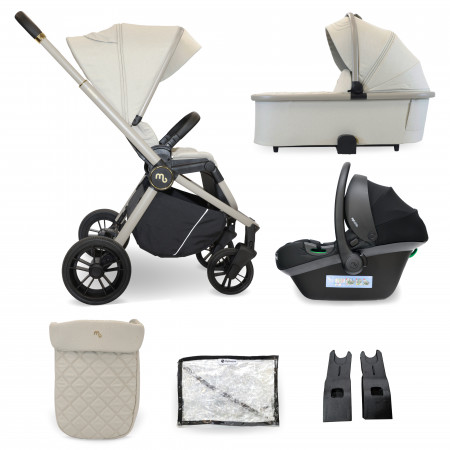 MyBabiie MB450i 3-in-1 Travel System - In Ivory