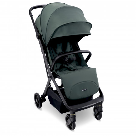 MyBabiie MBX7 Auto-Fold Stroller - In Forest Green