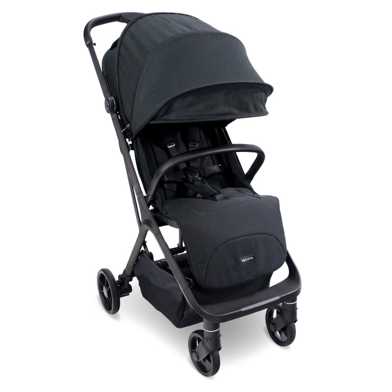 MyBabiie MBX7 Auto-Fold Stroller - In Black