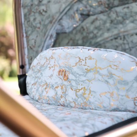 MyBabiie MB500i 3-in-1 Travel System - In Rose Gold Marble