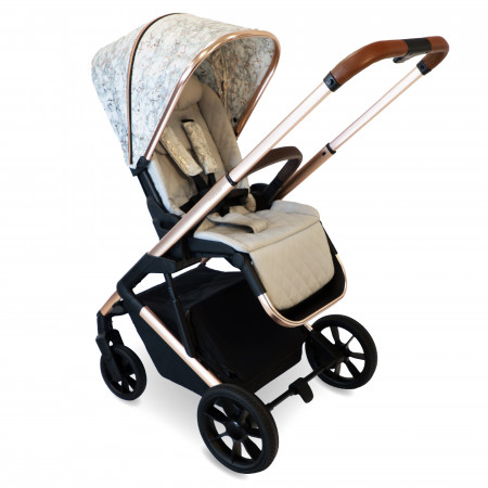 MyBabiie MB500i 3-in-1 Travel System - In Rose Gold Marble