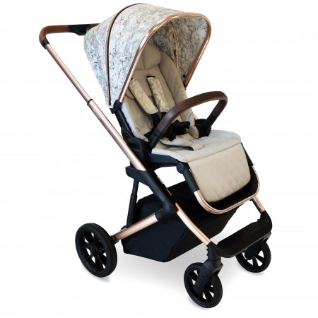 MyBabiie MB500i 3-in-1 Travel System - In Rose Gold Marble