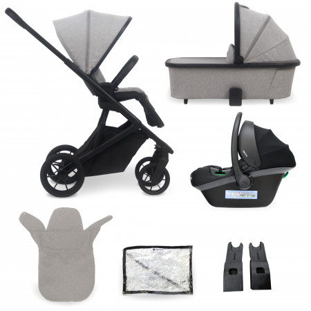 MyBabiie MB500i 3-in-1 Travel System - In Moon Grey