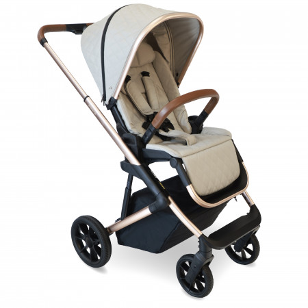 MyBabiie MB500i 3-in-1 Travel System - In Rose Gold Stone