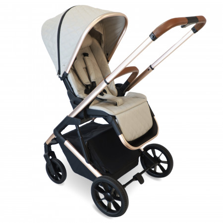 MyBabiie MB500i 3-in-1 Travel System - In Rose Gold Stone