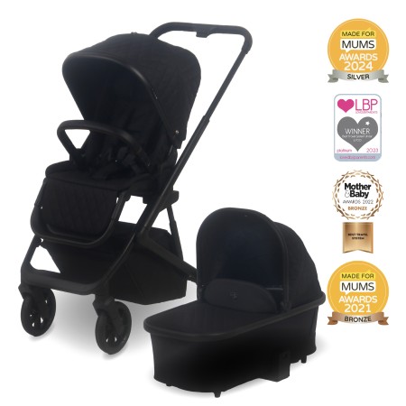 MyBabiie MB500i 3-in-1 Travel System - In Obsidian Black