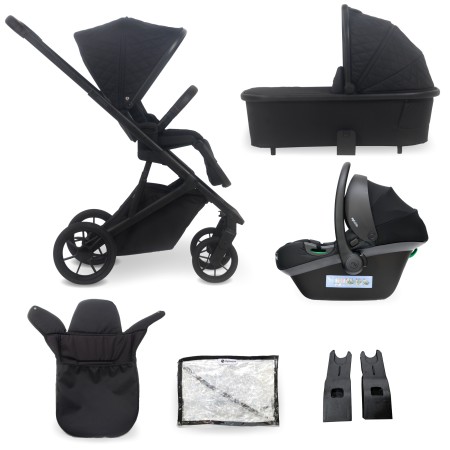 MyBabiie MB500i 3-in-1 Travel System - In Obsidian Black