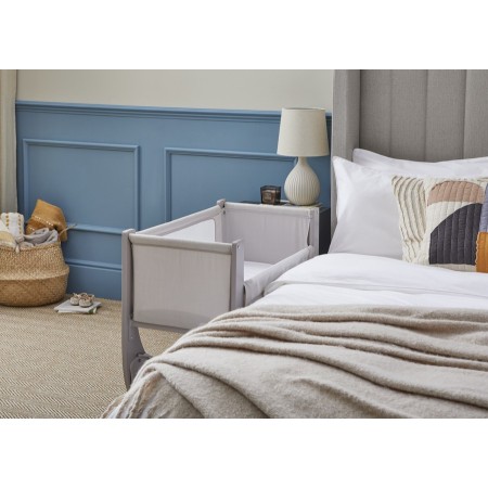 Shnuggle Air Lite Bedside Crib - In Taupe