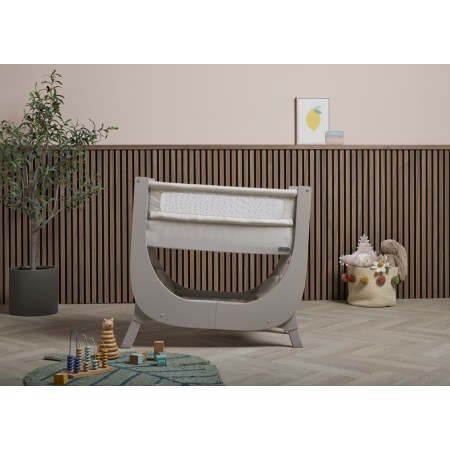 Shnuggle Air Lite Bedside Crib - In Taupe