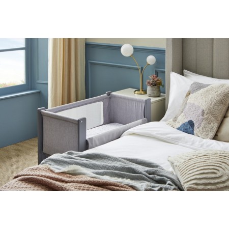 Shnuggle Air Lite Bedside Crib - In Grey