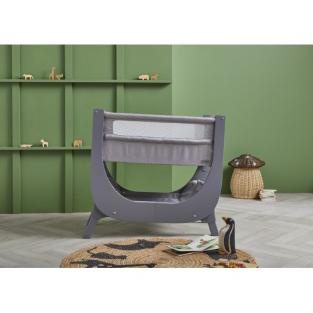 Shnuggle Air Lite Bedside Crib - In Grey