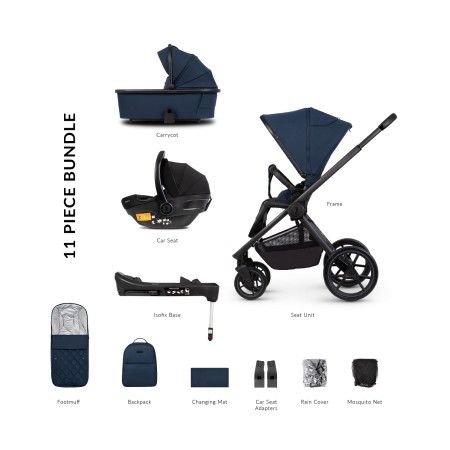 Venicci Tinum Edge 3in1 (Inc. Engo + Isofix) - In Ocean