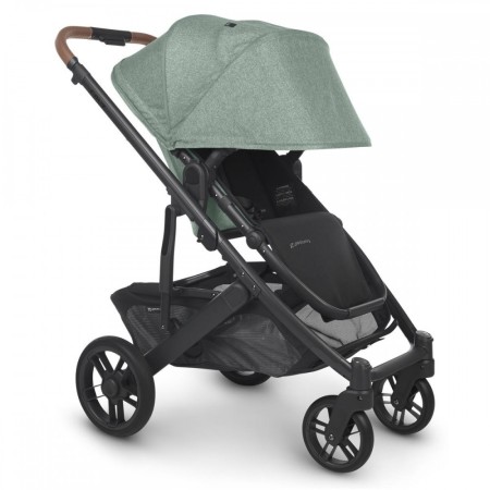 UPPAbaby CRUZ V2 Pushchair - In Gwen  (Sage Green melange with Saddle Leather)