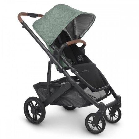 UPPAbaby CRUZ V2 Pushchair - In Gwen  (Sage Green melange with Saddle Leather)