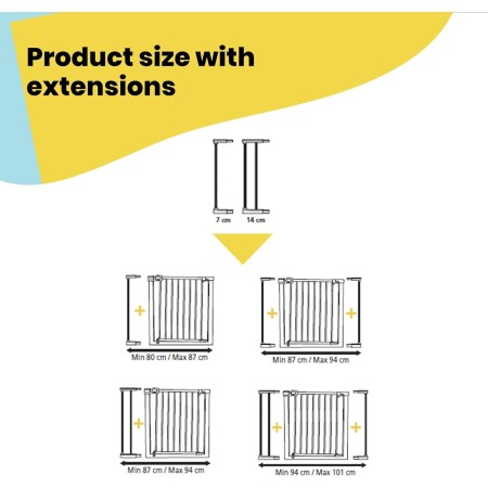 Safety 1st Flat Step Gate [Pressure Fit] Widths 73-80 cm