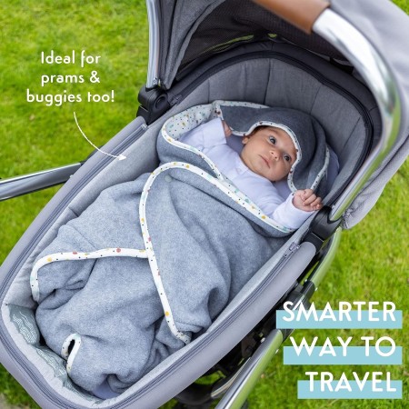 PurFlo Cosy Wrap Travel Blanket – In Minimal Grey