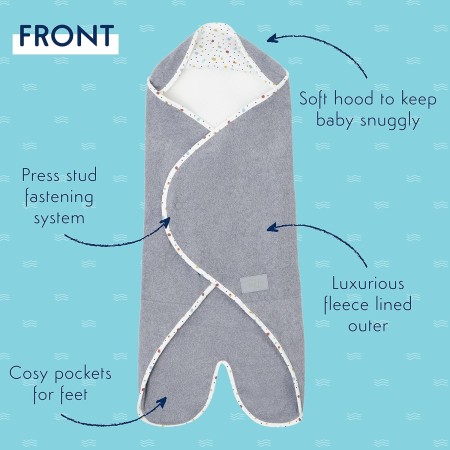 PurFlo Cosy Wrap Travel Blanket – In Scandi Spot