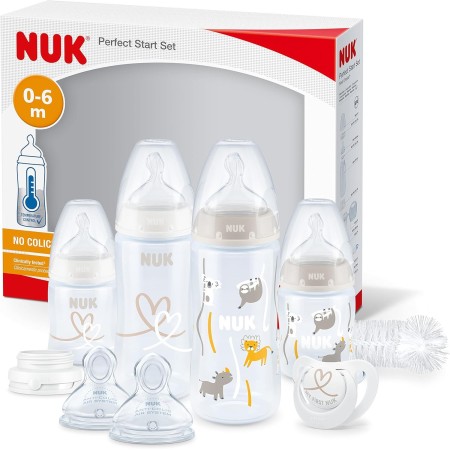 NUK Perfect Start First Choice+ Baby Bottles Set - In Safari