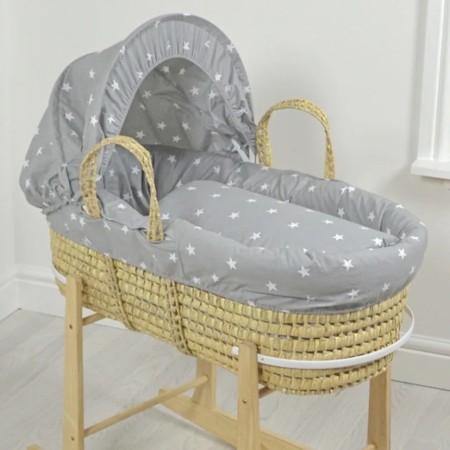 Cuddles Collection Grey/ White Stars Palm Moses