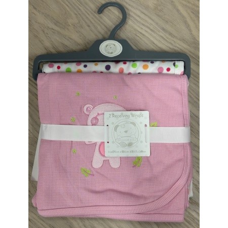 Snuggle Baby Receiving Blanket (2pk) - In Pink