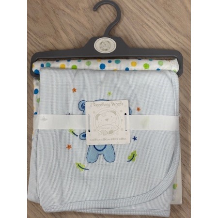 Snuggle Baby Receiving Blanket (2pk) - In Blue