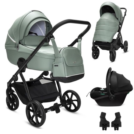 Noordi Fjordi V2 | 3in1 Travel System | In Sage [Eco-leather]