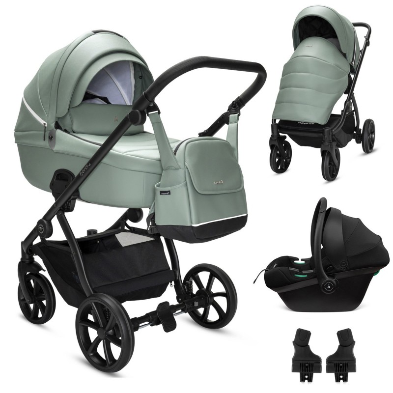 Noordi Fjordi V2 | 3in1 Travel System | In Sage [Eco-leather]