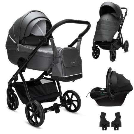 Noordi Fjordi V2 | 3in1 Travel System | In Shadow Grey [Eco-leather]