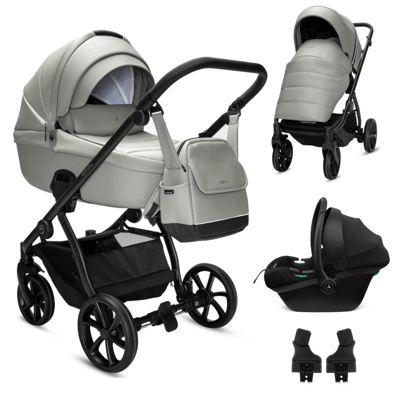 Noordi Fjordi V2 | 3in1 Travel System | In Sleet [Eco-leather]