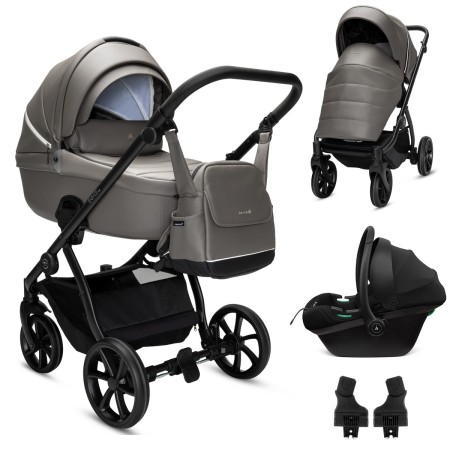 Noordi Fjordi V2 | 3in1 Travel System | In Stone Grey [Eco-leather]