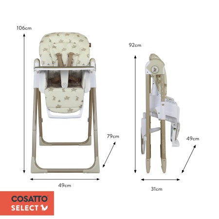 Cosatto Pip 0+ Highchair - In Beep Beep
