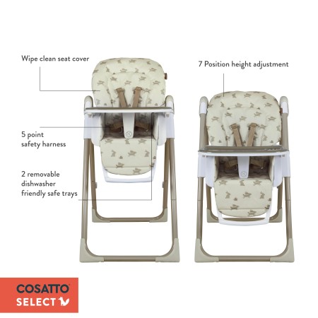 Cosatto Pip 0+ Highchair - In Faraway