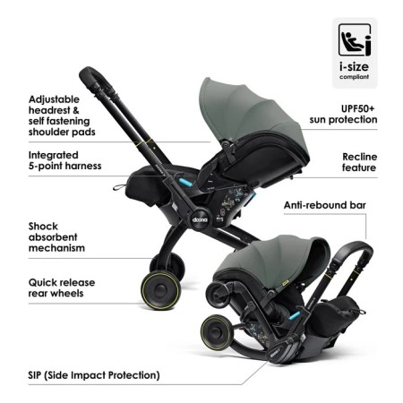 Doona X Car Seat & Stroller - In Slate Green
