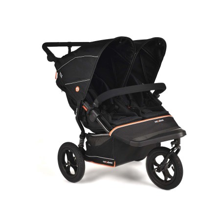 Nipper Double V6 Pushchair - In Summit Black