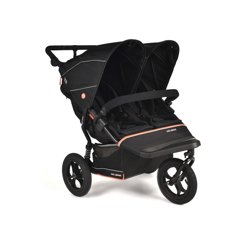 Nipper Double V6 Pushchair - In Summit Black